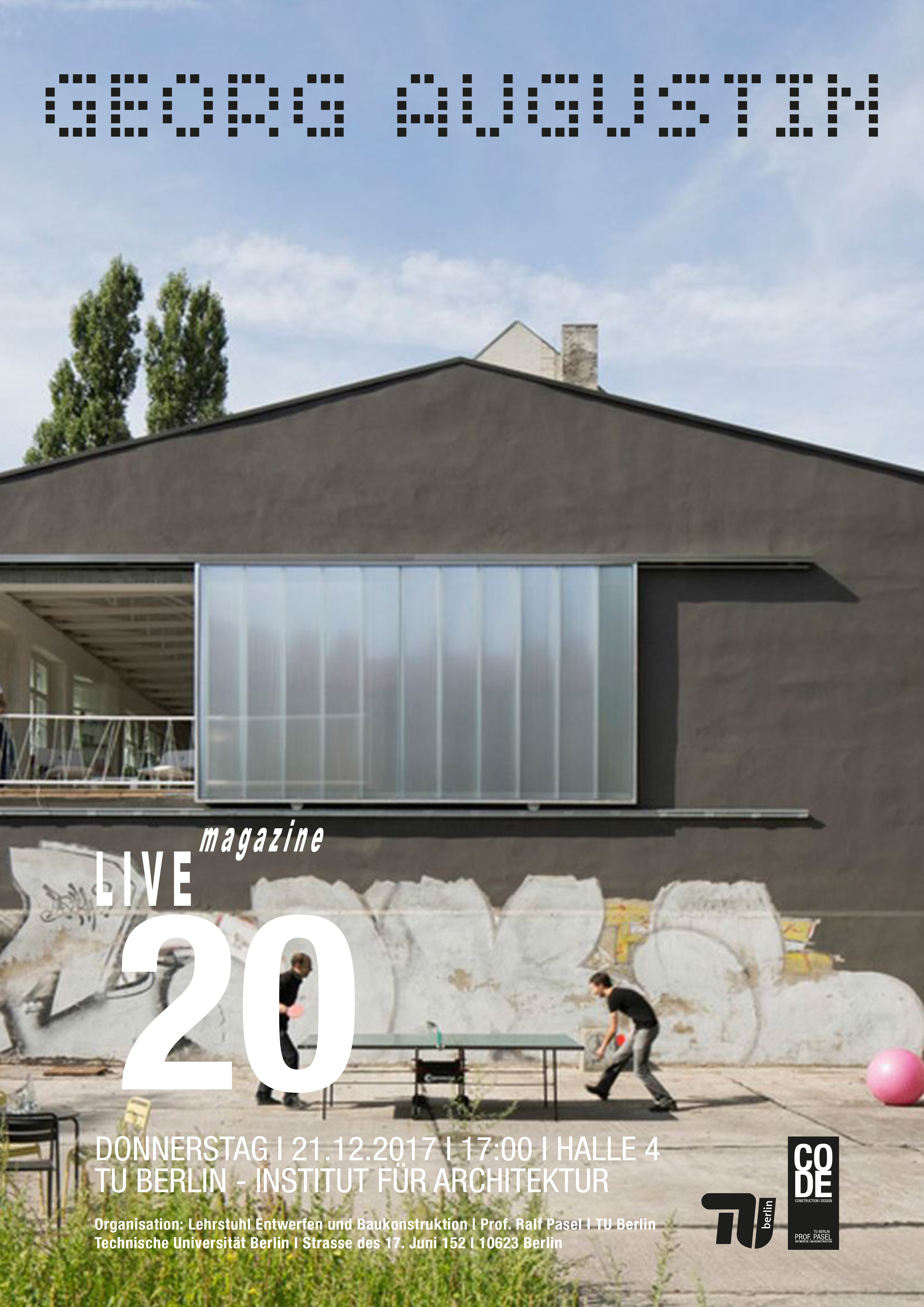 CODE | Prof. Ralf Pasel | TU Berlin | Institut für Architektur