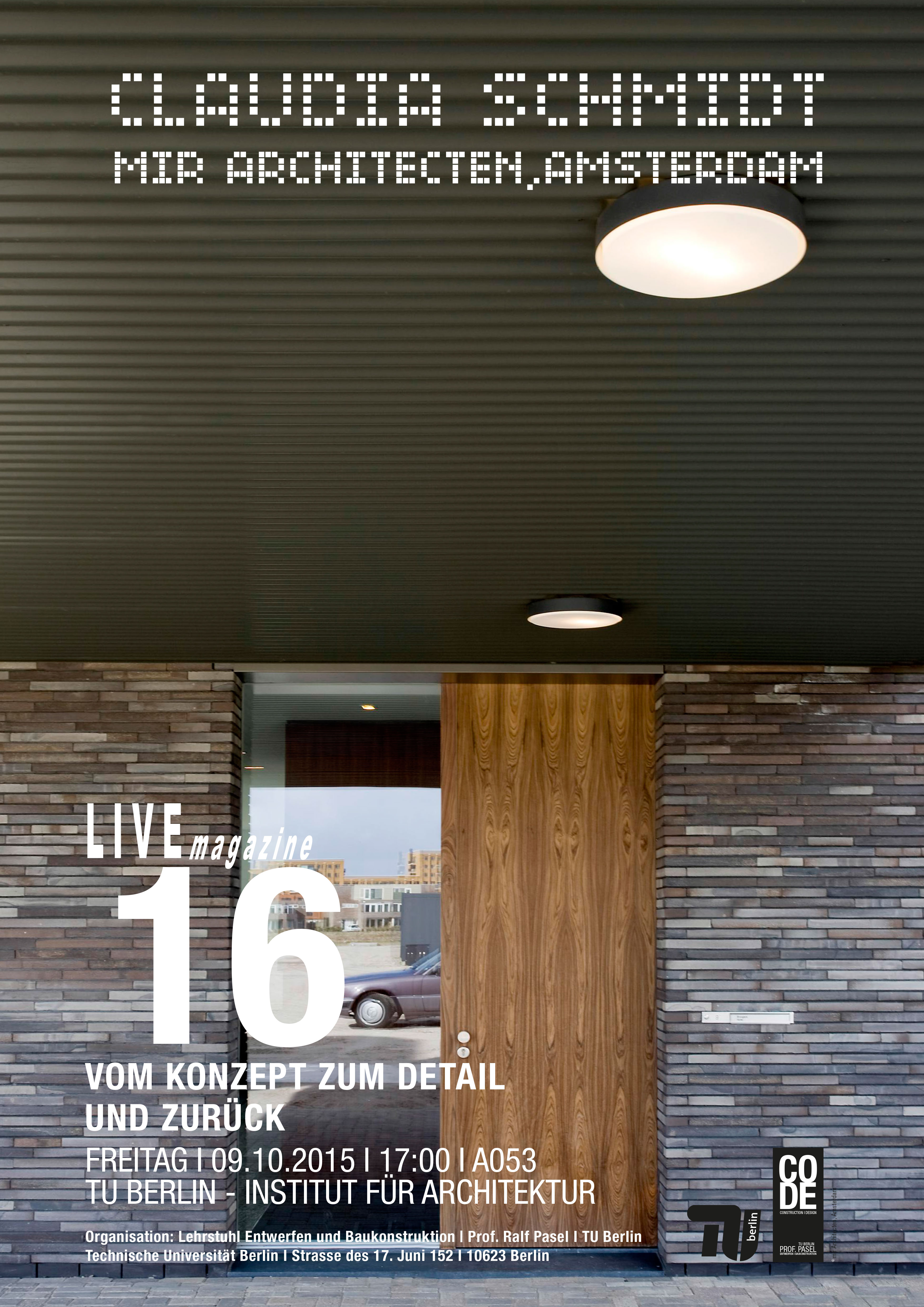 CODE | Prof. Ralf Pasel | TU Berlin | Institut für Architektur