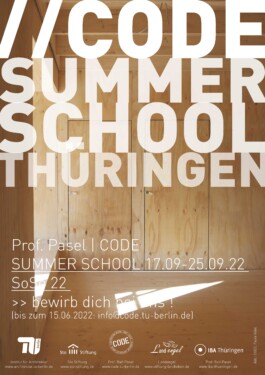 CODE | Prof. Ralf Pasel | TU Berlin | Institut für Architektur