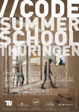 CODE | Prof. Ralf Pasel | TU Berlin | Institut für Architektur